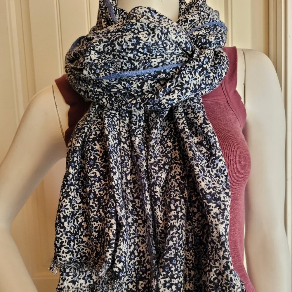 Gap Blue Floral Scarf